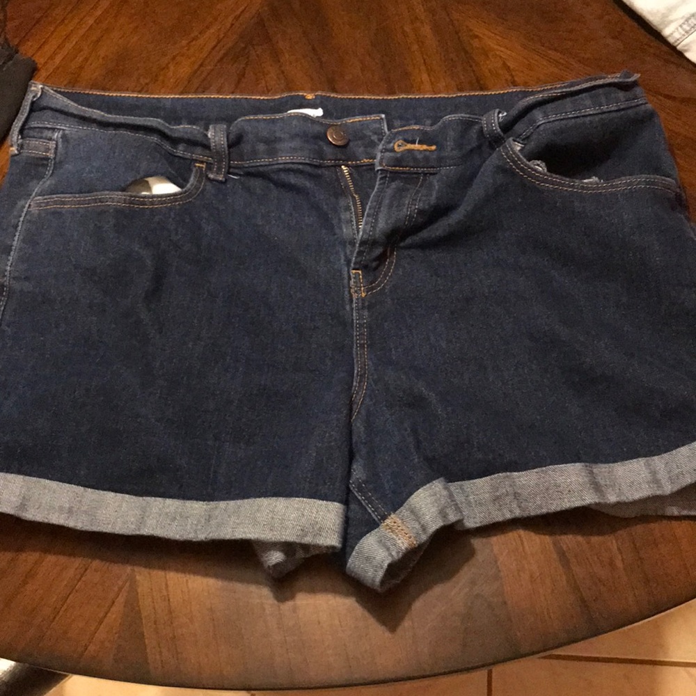 Old navy blue jean shorts